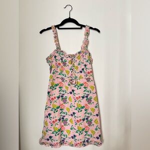 Urban Outfitters fruity mini dress🍒🍇🍊🍍